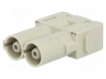 Connector: rectangular | module | male | Han Modular 70A | PIN: 2 | 70A