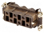 Connector: HDC | female | 180 &deg;C | PIN: 6 | size 77.27 | hot condition