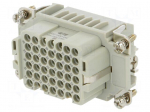 Connector: HDC | female | HDD | PIN: 42 | 42+PE | size 4 | w/o contacts