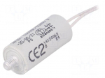 Capacitor: motors, run | 2uF | 470VAC | &Oslash;25x55mm | -25&divide;85&deg;C | &plusmn;5%