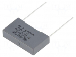 Capacitor: polypropylene | X2 | 220nF | 22.5mm | &plusmn;10% | 26.5x6x15mm