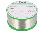 Soldering wire | Sn96,5Ag3Cu0,5 | 250um | 250g | lead free | 217&divide;219&deg;C