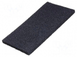 Conductive foam | ESD | L: 1000mm | W: 1000mm | Thk: 6mm | Features: hard