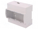 Enclosure: for computer | BEAGLEBONE BLACK | ABS | grey | X: 106.2mm