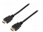 Cable | HDMI 2.1 | HDMI plug,both sides | 1m | black
