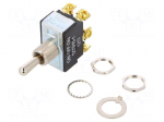 Switch: toggle | Pos: 3 | DPDT | ON-OFF-ON | 20A/125VAC | Leads: screw
