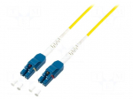 Fiber patch cord | OS2 | both sides,LC/UPC | 0.5m | LSZH | yellow