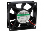 Fan: DC | axial | 24VDC | 70x70x25mm | 83.25m3/h | 44dBA | Vapo | Len: 300mm