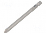 Screwdriver bit | Phillips | PH2 | Overall len: 90mm