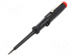 Screwdriver: voltage tester | insulated | slot | SL 3 | 250VAC