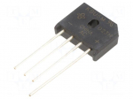 Bridge rectifier: single-phase | Urmax: 1kV | If: 6A | Ifsm: 250A | flat