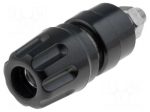 Laboratory connector: 4mm banana | socket | 30VAC | 60VDC | 35A | black