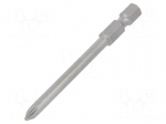 Screwdriver bit | Phillips | PH1 | 1/4" | Overall len: 70mm