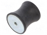 Vibration damper | M10 | &Oslash;: 60mm | rubber | L: 60mm | H: 10mm | 5181N | DVC.3