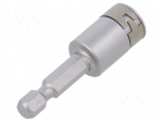 Screwdriver bit | 6-angles socket | 1/4" | HEX 8mm