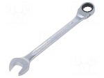 Wrench: combination spanner | rattle | 19mm | L: 252mm | OPEN-RATCH