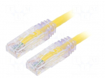 Patch cord | TX6&trade; PLUS,U/UTP | Cat: 6 | RJ45 plug,both sides | Cu