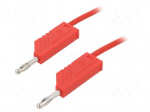 Test lead | 60VDC | 30VAC | 32A | with 4mm axial socket | Len: 0.5m | red