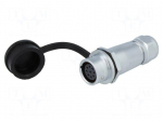Connector: circular | plug | female | PIN: 9 | IP67 | SF12 | 4&divide;6.5mm | 3A