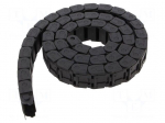 Cable chain | 07 | Bend.rad: 28mm | L: 1000mm | Int.height: 10mm