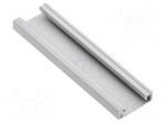 Profiles for LED modules | silver | 1m | GLAX | aluminium | surface