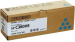 Ricoh SP C360HE (408185) Toner Cartridge, Cyan