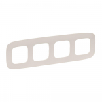 Plate Valena Allure - 4 gang - ivory