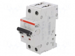 Circuit breaker | 400VAC | Inom: 2A | Poles: 2 | for DIN rail mounting
