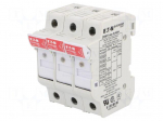 Fuse holder | 10.3x38mm | for DIN rail mounting | 32A | Poles: 3 | IP20