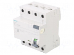 RCD breaker | Inom: 40A | Ires: 300mA | Poles: 3+N | 230/400VAC | IP20