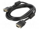 Cable | D-Sub 15pin HD plug,both sides | black | 3m | &Oslash;cable: 8mm