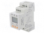 Meter: earth leakage Relay | digital | for DIN rail mounting | LCD