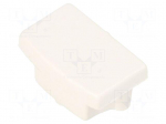 Cap for LED profiles | white | 20pcs | ABS | rounded | BEGTON12