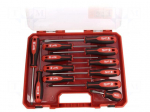 Screwdriver: universal-set | Phillips,Pozidriv&reg;,slot | case