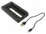Charger: for rechargeable batteries | Li-Ion | 1.5V | 5VDC