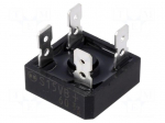 Bridge rectifier: single-phase | Urmax: 600V | Ufmax: 1.05V | If: 15A