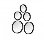 Lia spogulis set 5-pack melns
