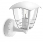 PHILIPS Creek wall lantern white 1x60W 230V up gaismeklis