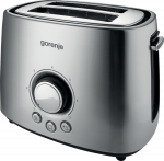 Gorenje | Toaster | T1000E | Power 1000 W | Number of slots 2 | Housing material  Metal | Stainless Steel