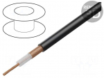 Wire: coaxial | RG213 | stranded | Cu | LSZH | black | 10.3mm | CPR: Eca