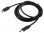 Cable | DisplayPort plug,both sides | DisplayPort 1.2 | Len: 3m
