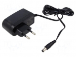 Power supply: switching | mains,plug-in | 12VDC | 7.2W | Out: 5,5/2,1