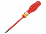 Screwdriver: insulated | slot | 4x0.8mm | Blade length: 100mm | 1kVAC