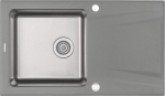1-bowl granite-steel sink with drainer