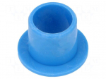 Bearing: sleeve bearing | with flange | &Oslash;out: 12mm | &Oslash;int: 10mm | blue