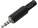 &Uuml;hendused // Different Audio, Video, Data connection plug and sockets // 2238# Wtyk jack 3,5 4-polowy  plastik