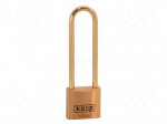 Padlock | shackle | brass | Protection: low (level 3) | A: 30mm | B: 70mm