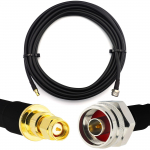 Rangeful SMA Male / N Male Hex 25m IP67 koaksiaalkaabel &mdash; elastne HF-400-UF (vastab LMR400 UF UltraFlex) HF400-NMH-SM-25