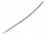 Braids | earthing tape | 16mm2 | &Oslash;1: 9mm | &Oslash;2: 9mm | 120A | L: 0.55m
