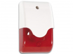 Siren + red strobe in housing + led 10-14 VDC - 110 dB